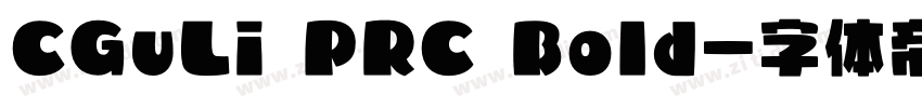 CGuLi PRC Bold字体转换